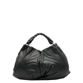 ボッテガヴェネタ イントレチャート ワンショルダーバッグトートバッグ ブラック レザー レディース BOTTEGAVENETA 【中古】